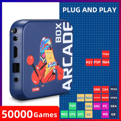ARCADE Retro TV Game Console with 50,000 Games Support